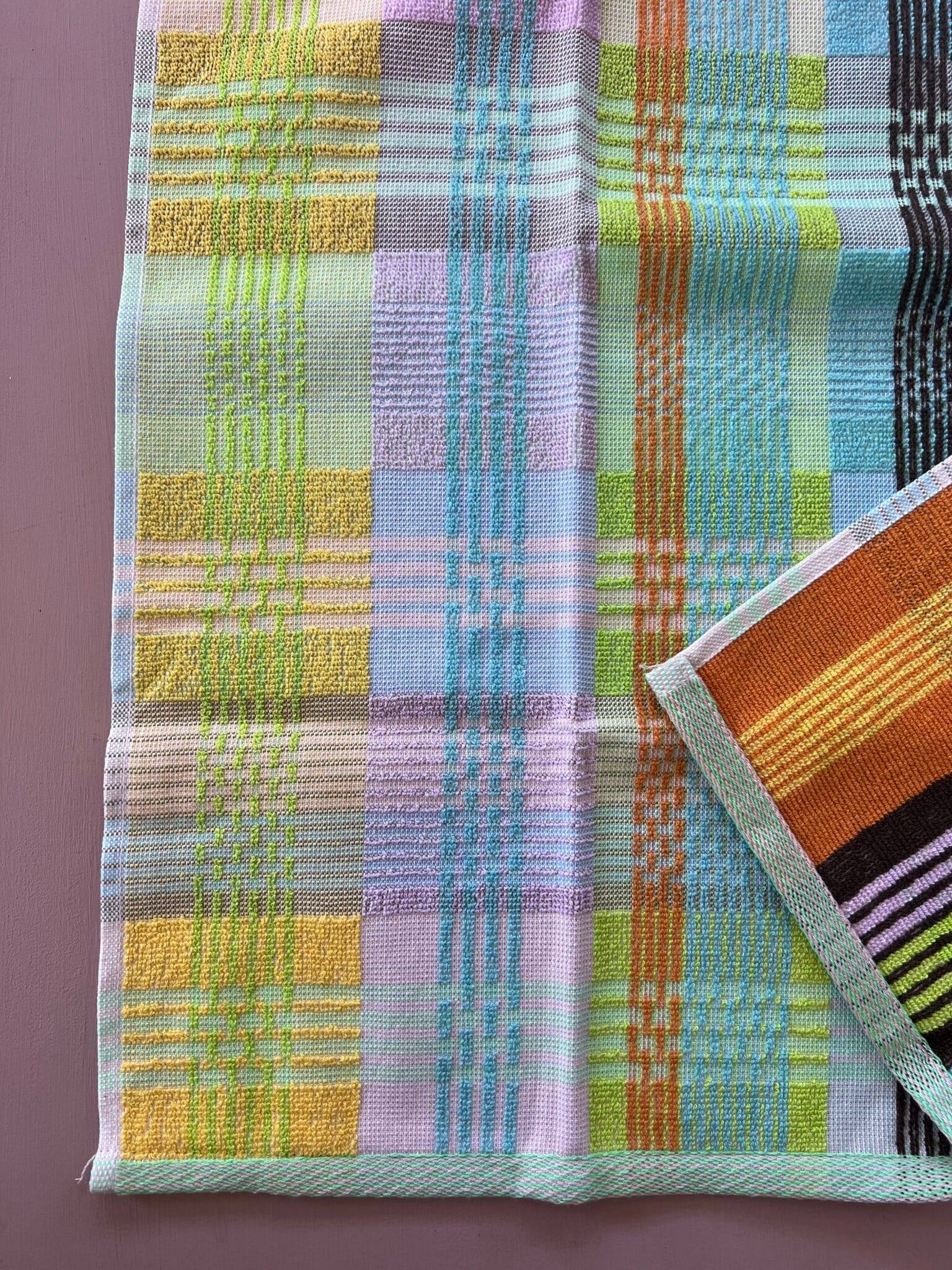 HÅNDKLÆDE, 50x50 cm - striber & tern, #52