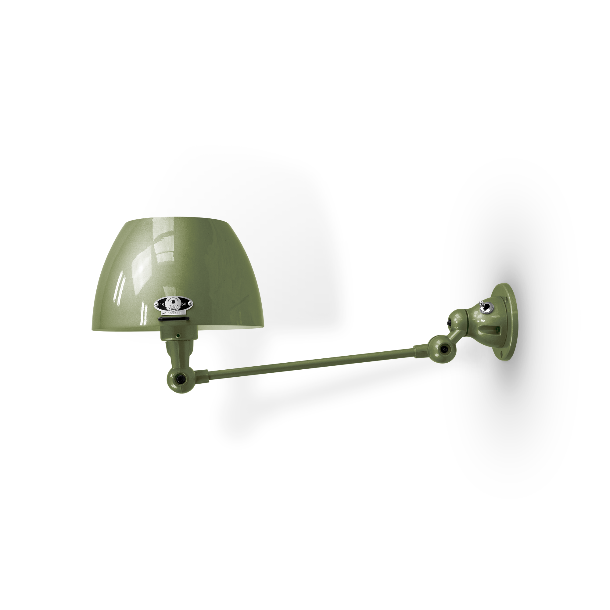 Aicler AIC301 væglampe fra Jieldé - Olive green / Blank