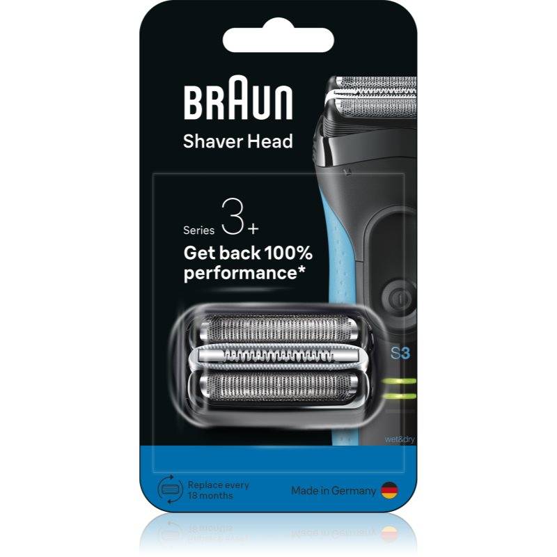 Braun Series 3+ 32B Reservhuvuden För rakning med elektrisk rakapparat 1 st.