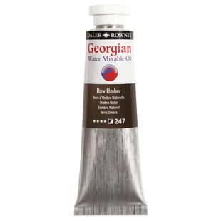 Georgian Water Mixable Oil Colour, vattenlöslig oljefärg 37 ml Raw Umber 247 - Brun
