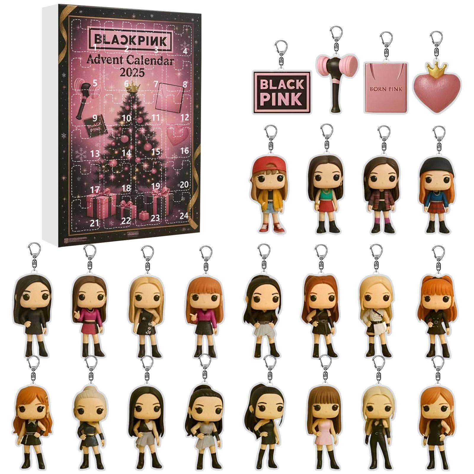 Adventskalender Innehåller 24 Gåvor, Söta Figurer Docka Adventskalender, Nedräkningskalender Med Överraskningsleksaker, Samlarfigurer Gåva Till Barn c