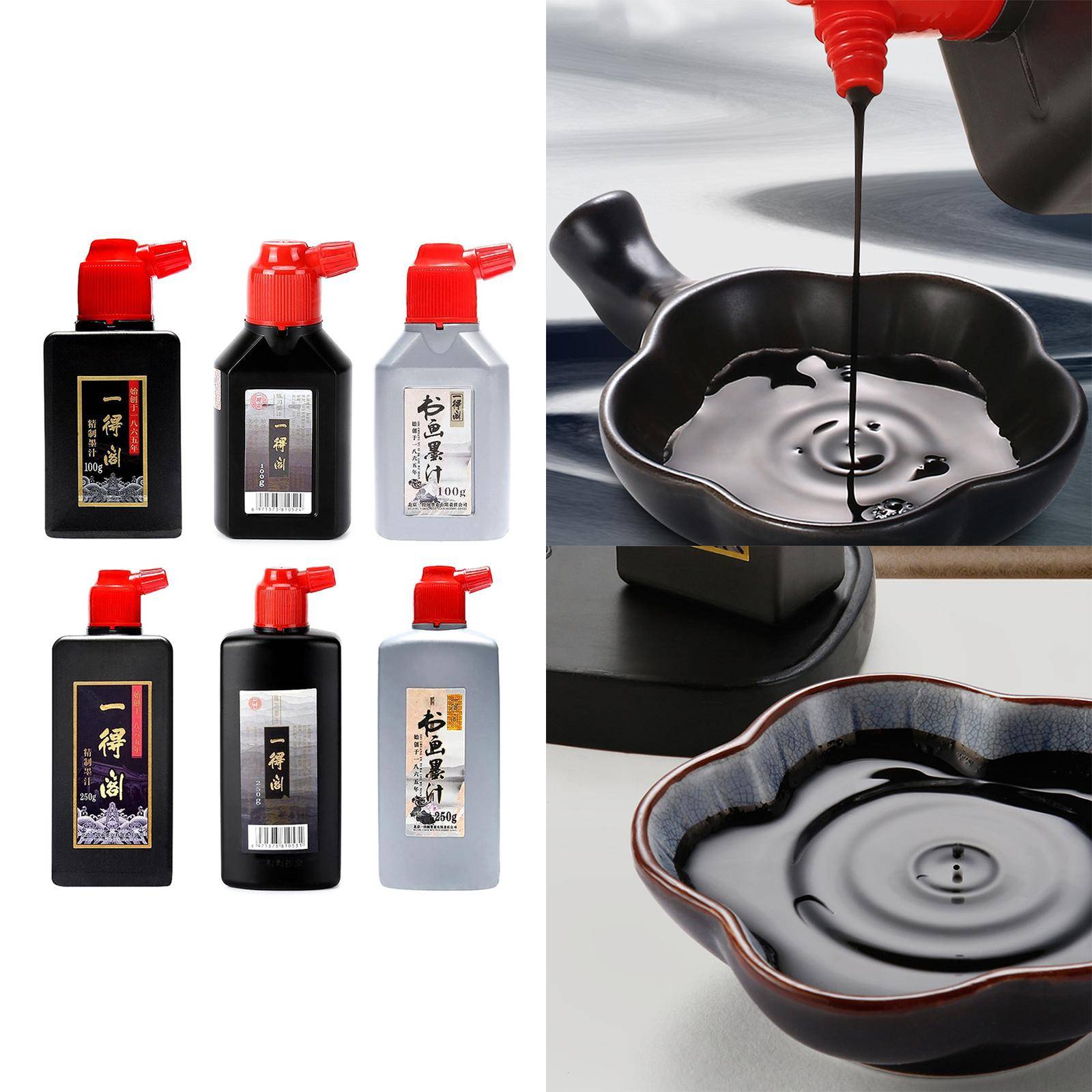 Sumi Flytande Bläck för Japansk Penselkaligrafi & Kinesiska Traditionella Konstverk gray
