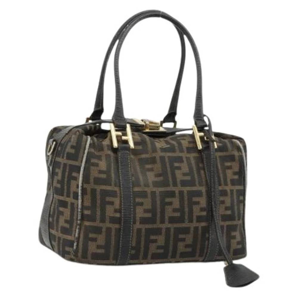 Fendi Vintage - Pre-owned Vintage Zucca Canvas Hand Bag Vintage - Dam - ONE Size - Läder