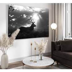 Canvastavla - Deer Silhouette