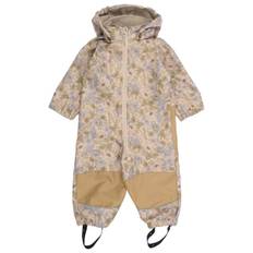 Mikk-Line Kid's Softshell Suit Recycled Uni AOP Overall Barn Storlek 104 Färg beige