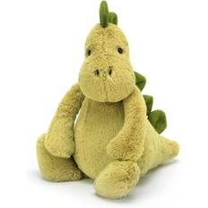 Jellycat Bashful Dino - Udstoppede dyr, Medium 23 cm Dinosaur Plyslegetøj, Klassisk gave til børn