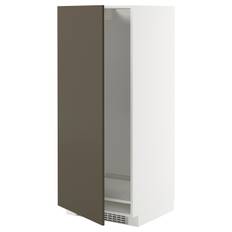 IKEA - METOD højskab til køl/frys, hvid/Havstorp brun-beige, 60x60x140 cm