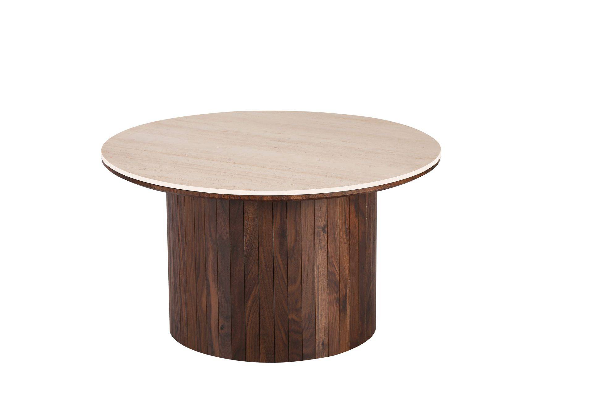 Arvo Soffbord Rund 80 cm - Valnöt Soffbord