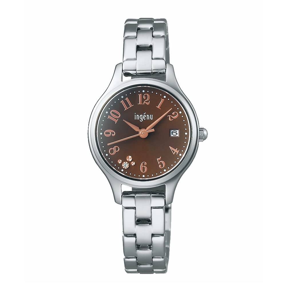 Watch Happy Seven Sapphire Quartz AHJK465 Brown [Seiko Watch] Angène Women's