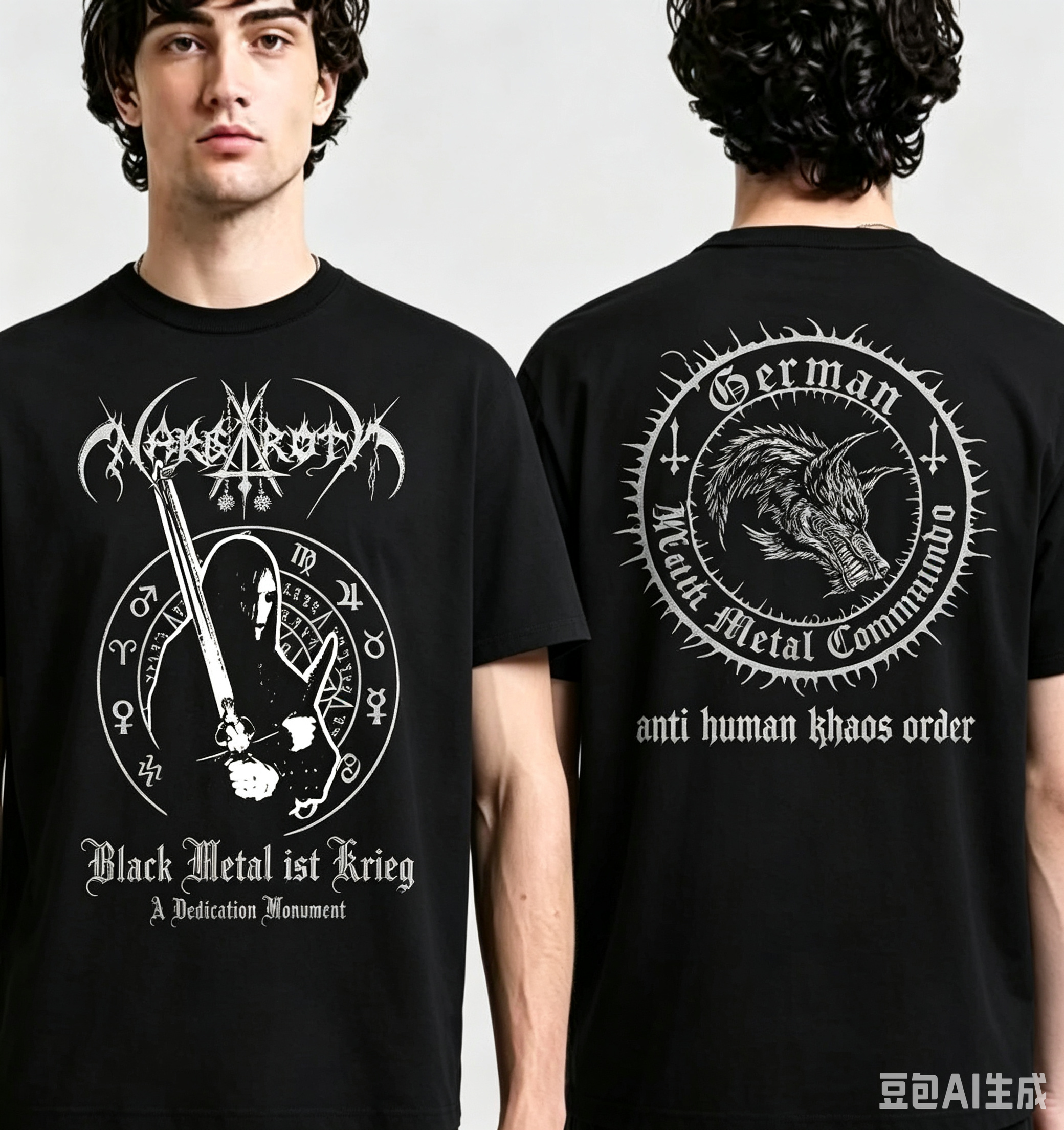 2026 Black Metal Metalheads Style Summer Cotton Mens Women Top Comfortable high-quality short-sleeved shirt, street casual style