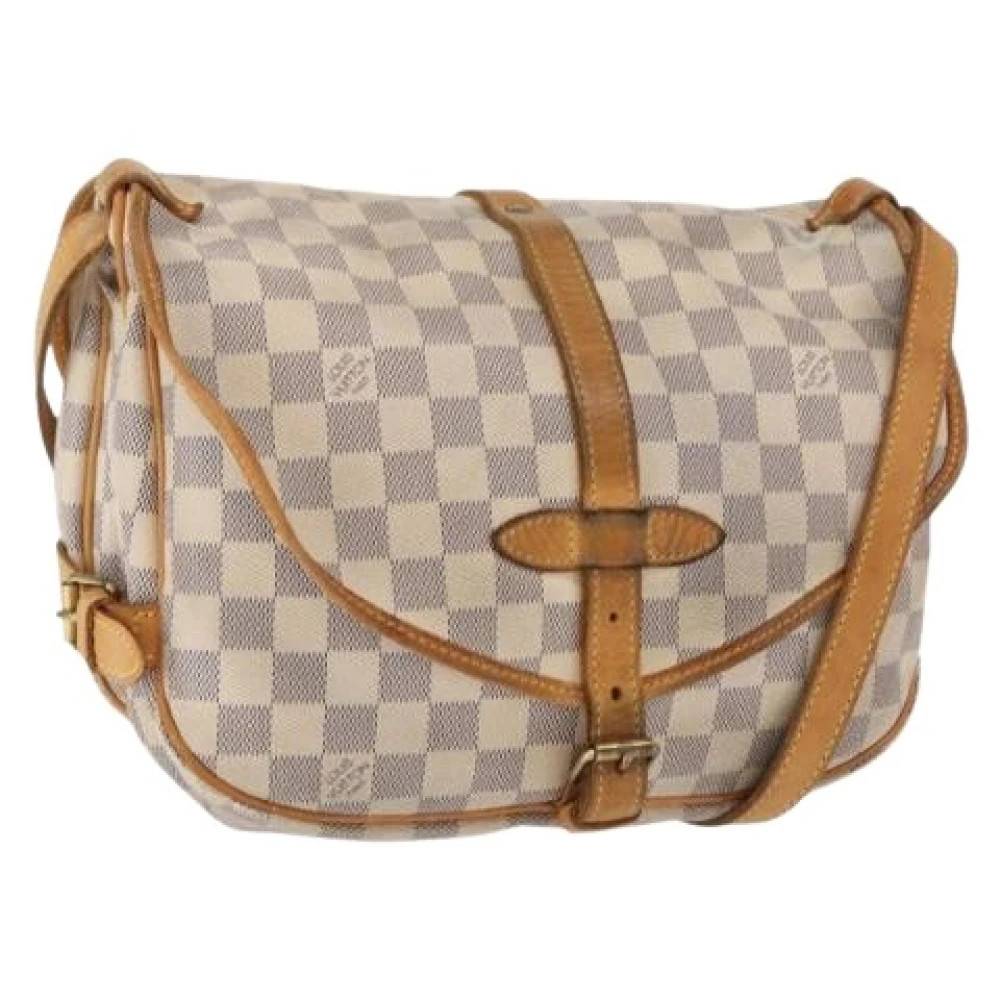 Louis Vuitton Vintage Pre-owned Canvas Cross Body Taske - Vintage - Dame - Hvid - ONE SIZE -