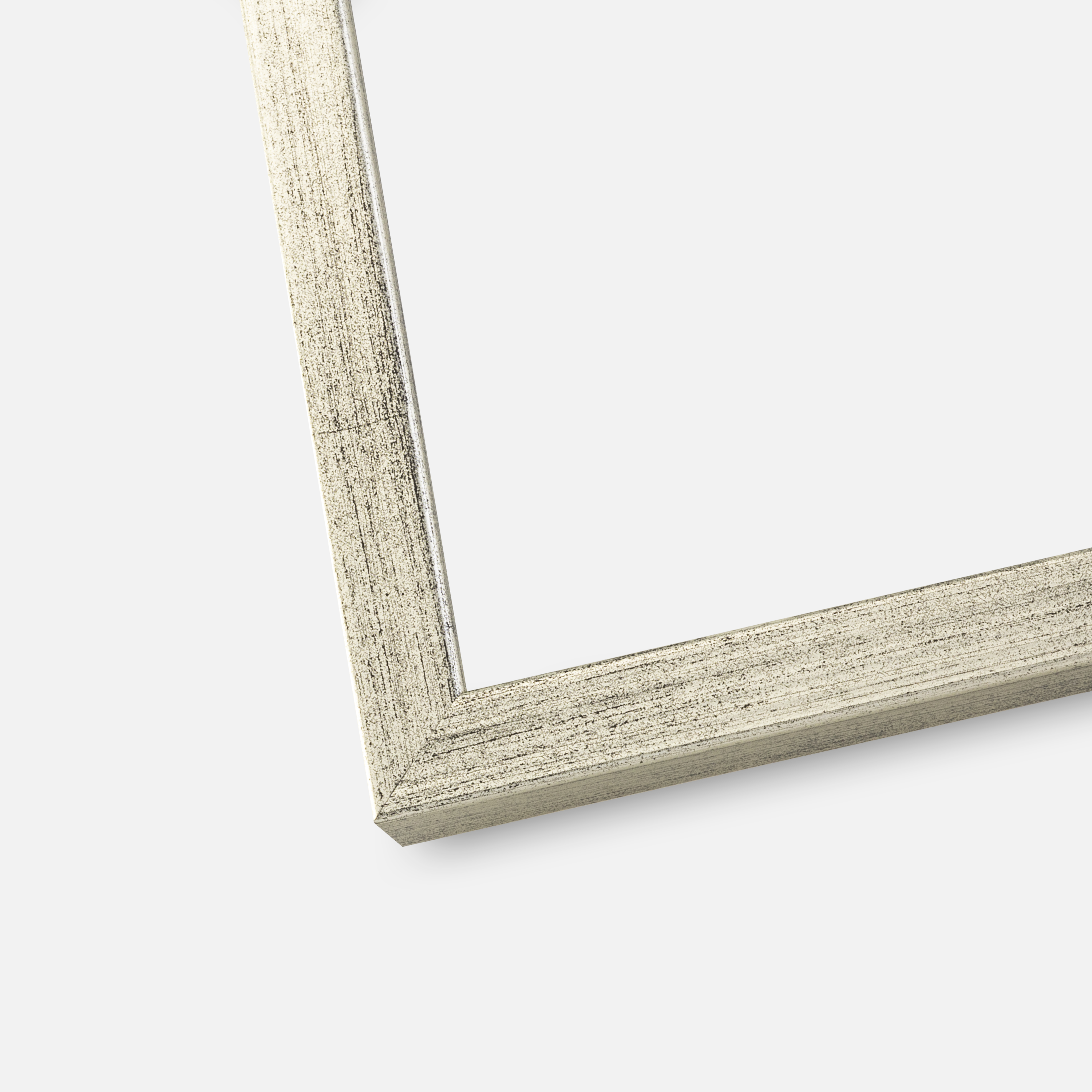 Ram Galant Silver 40x50 cm - Dubbel Passepartout Vit 30x40 cm