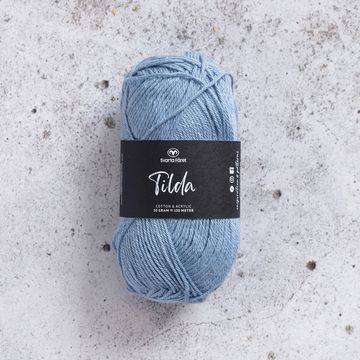 Tilda Garn Bomullsmix 50 g Dusk Blue 66 Svarta Fåret