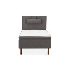 Sundborn Ramsäng 105x200 - Grå Komplett sängpaket Ljusgrå Tyg
