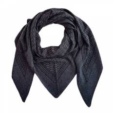 Gauge & Ply, Gaia Cashmere Tørklæde, Black Melange