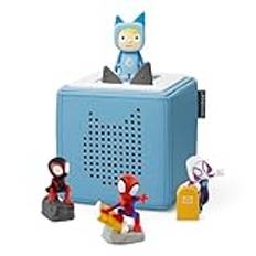 tonies Toniebox Marvel Spidey & Friends Bundle inklusive 1 Creative & 3 tonies - Spidey, Ghost Spider & Miles Morales, blå