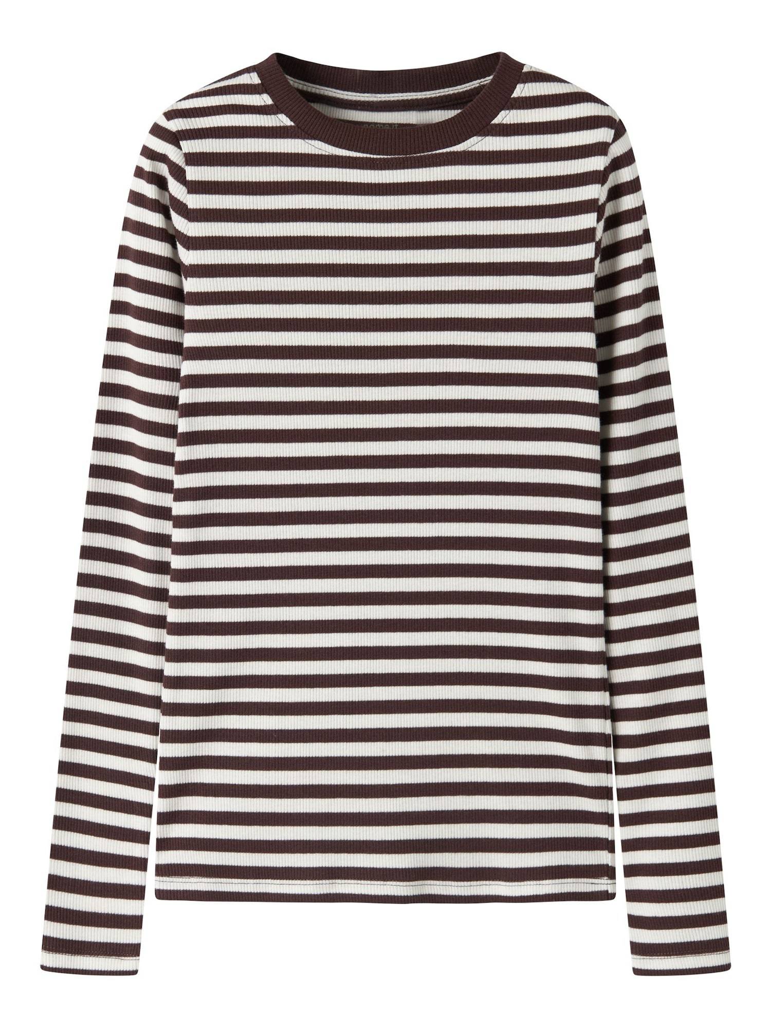NAME IT Bluser & t-shirts  brun / hvid