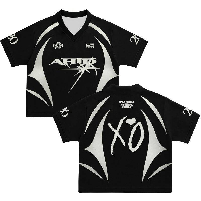 Sommar Ny Herr Dam The-Weeknd After Hours Til Dawn Tour 2026 T-shirt Harajuku T-shirt Y2K Lätt Andningsbar Jersey cm white