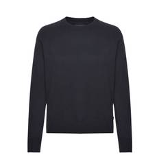 Lexington Clothing Freya Cotton/Cashmere Sweater Marinblå