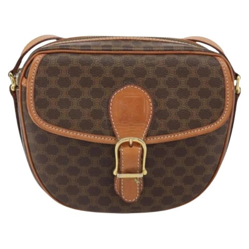 Celine Vintage Pre-owned Vintage Canvas Cross Body Taske - Vintage - Dame - Brun - ONE SIZE -