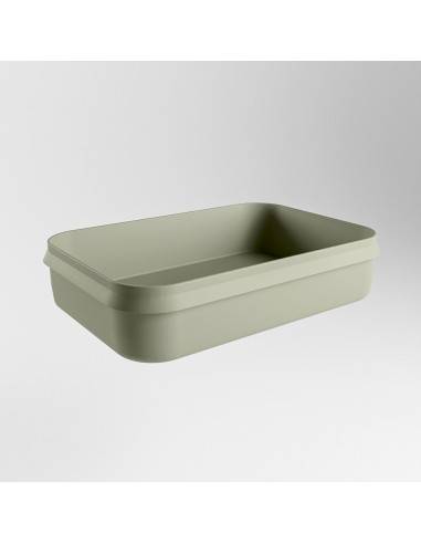 ARVO håndvask 55 x 38 cm Solid surface - Armygrøn