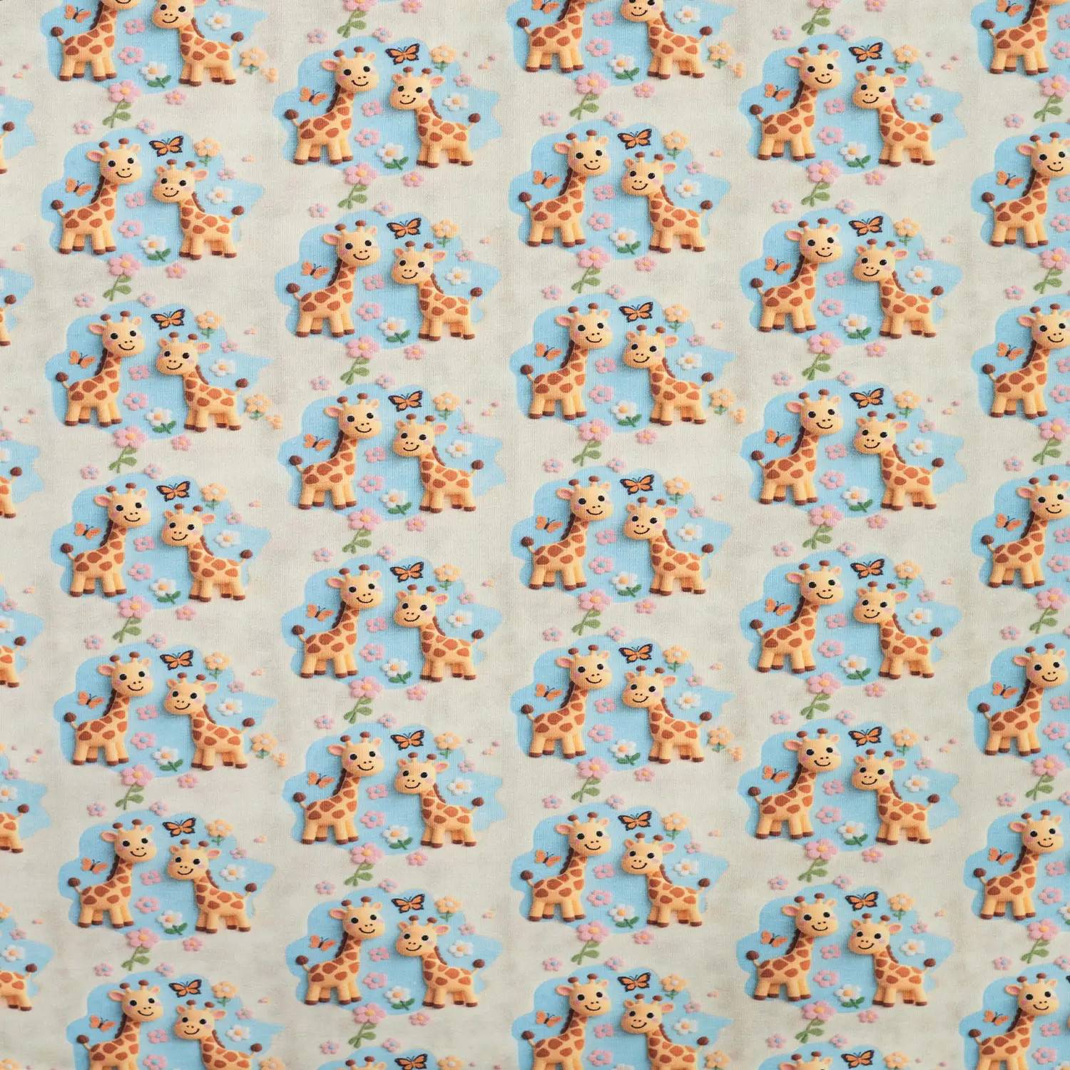 3D giraff - Trikåtyg