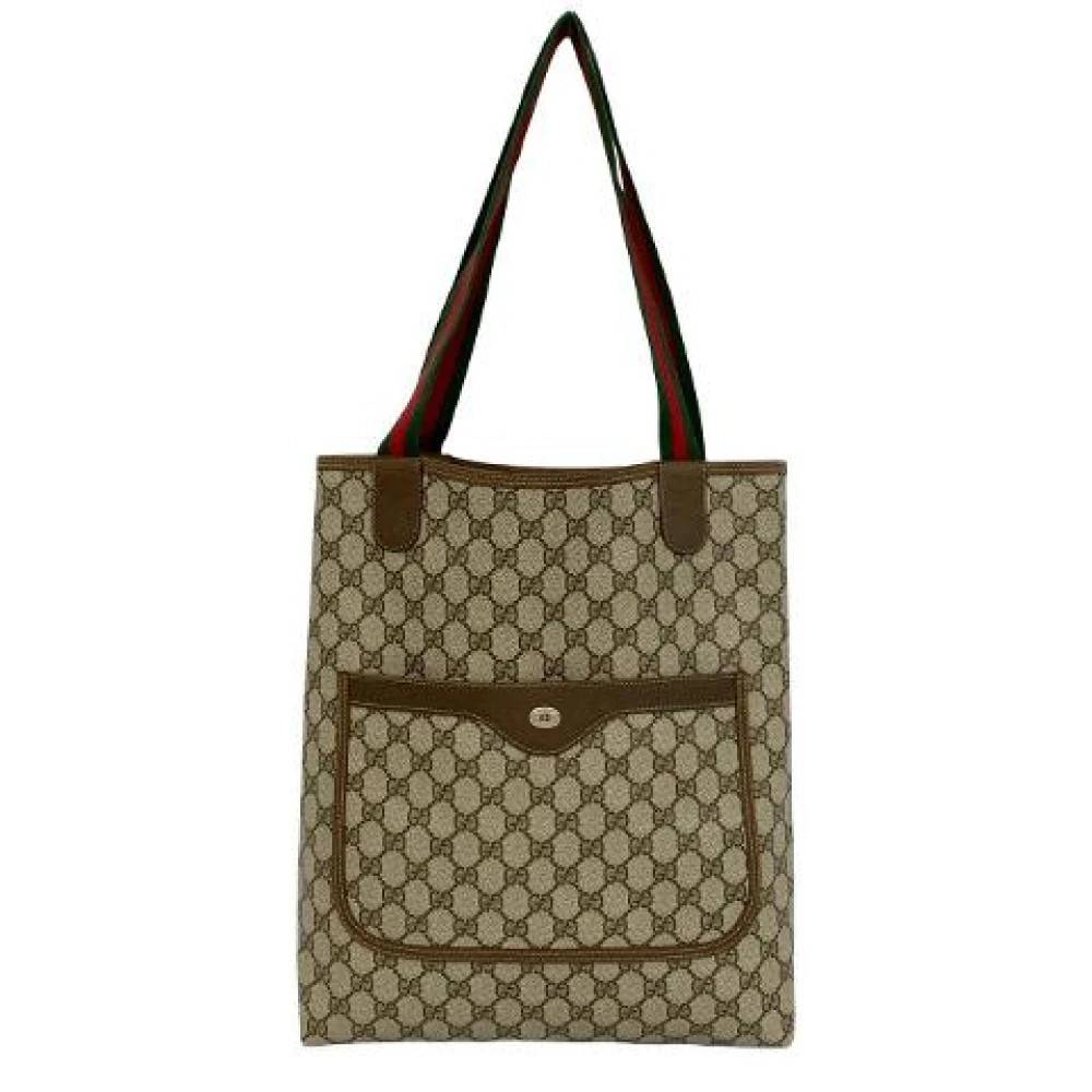 Gucci Vintage - Pre-owned GG Läder Tote Bag Vintage - Dam - ONE Size - Läder
