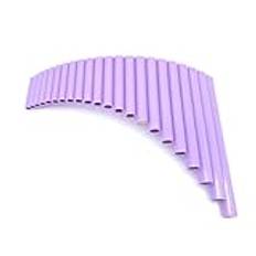 panflöjt för nybörjare Lila/grön Backhand vänsterhänt 22-rörs G-Key ABS Resin Panflute för nybörjare att öva utan bas(Purple)