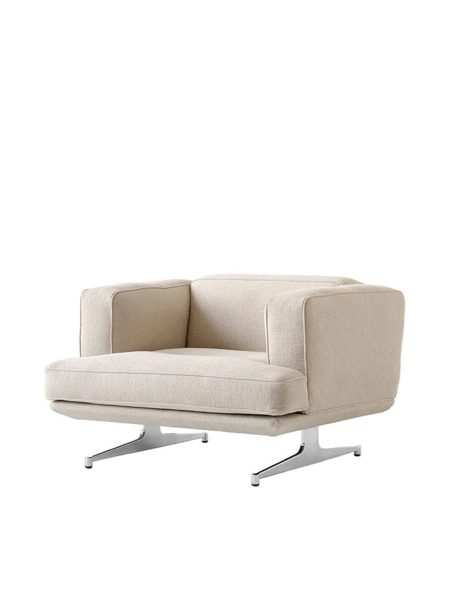 Inland AV21 Lounge Chair fra &Tradition Cifrado 0221 - poleret stel - Jacobsen Plus