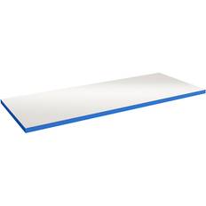 Bordsskiva 40 mm 1200 x 620 mm Gråvit HPL Blå ABS kant
