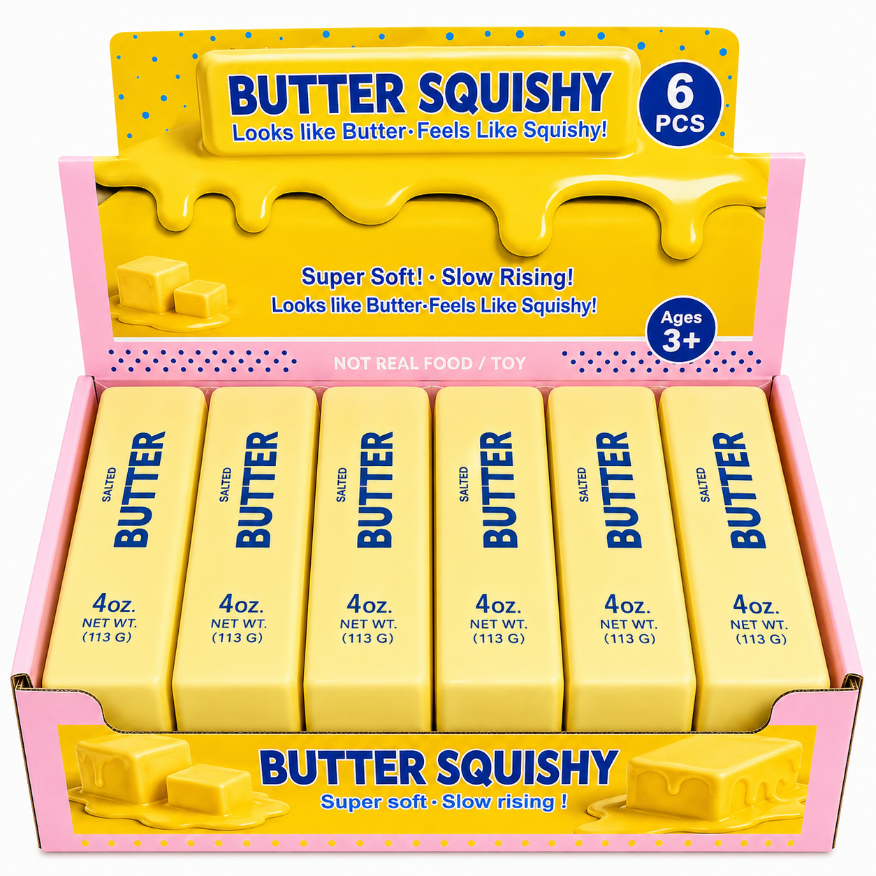 Squishy Butter – Original (1 kpl) (stressi-lelu) (kopia) - 6-pack