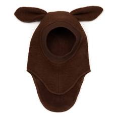 Huttelihut Bunny Uld Elefanthue - Dark Brown - 1-2 ÅR