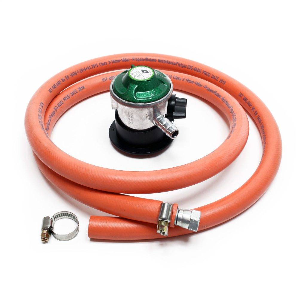 Gasregulator set 1.5m 30mbar