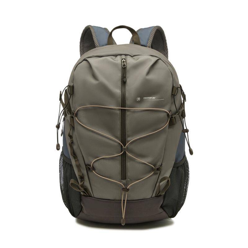 Li Ning Outdoor CF Sports Leisure Adjustable Shoulder Strap Zipper Backpack Unisex Backpack Stone-Lotus-Brown ABSU187-2 Stone Lotus Umber