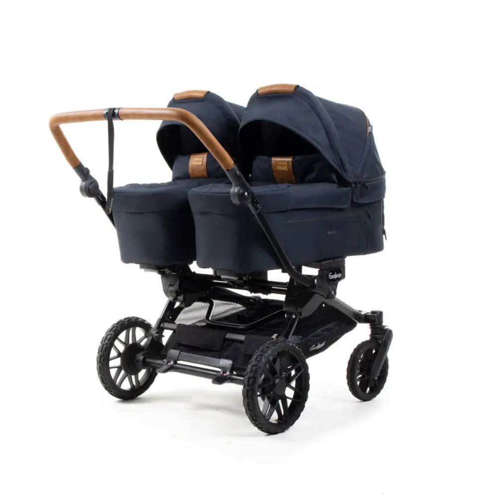 Emmaljunga Double Sento Duo-Outdoor Dark Navy - Blå