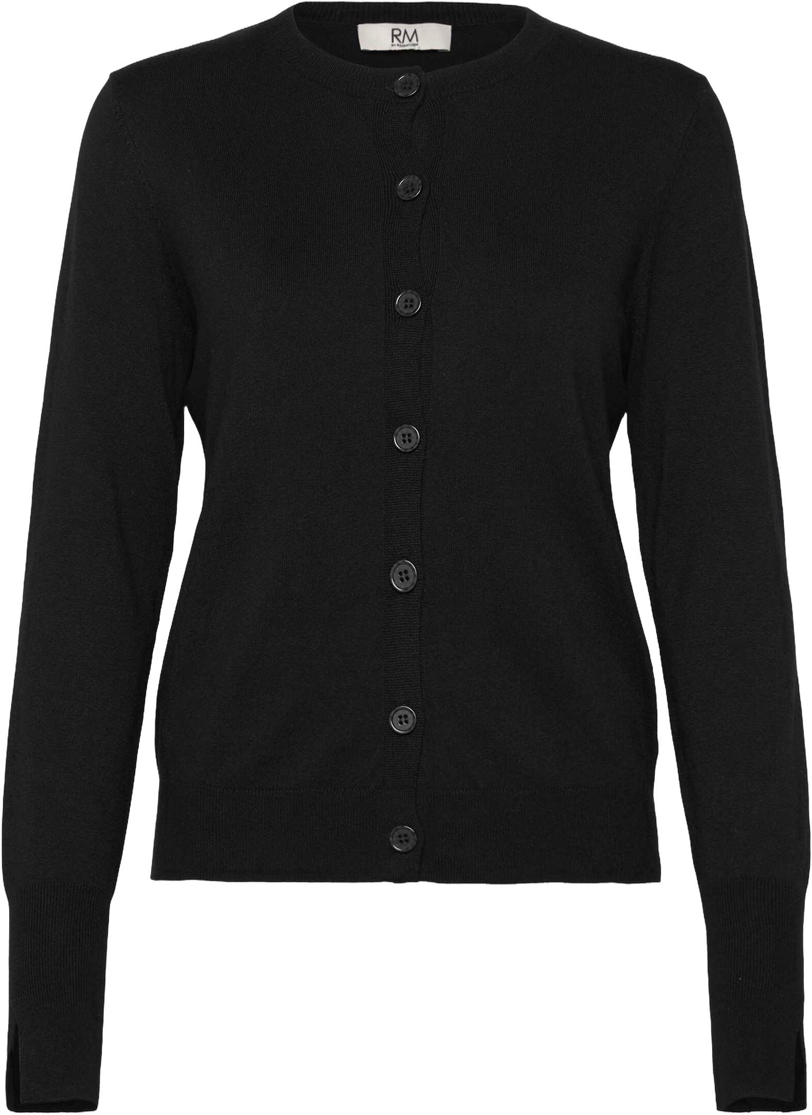 RM by Rosemunde Rmwsandra LS Cardigan Kvinde Sort Cardigans Str S - hos Magasin.