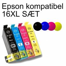 Epson kompatibel 16XL Sæt alle 4 farver C13T16364012