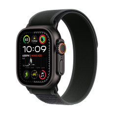 Apple Watch Ultra 2 GPS + Cellular 49mm Titanboett Svart • Terrängloop Svart - S/M