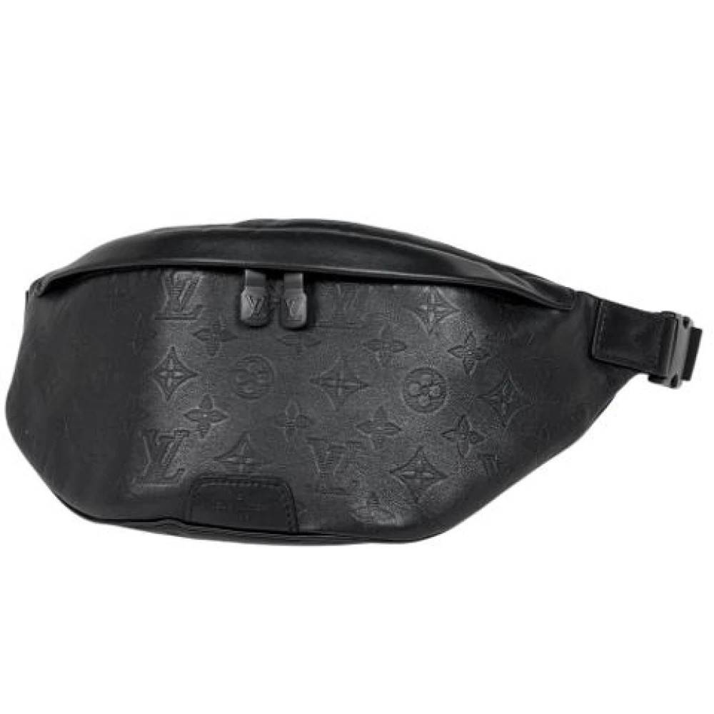 Louis Vuitton Vintage Pre-owned Monogram Shadow Fanny Pack - Vintage - Herre - Sort - ONE SIZE - Læder