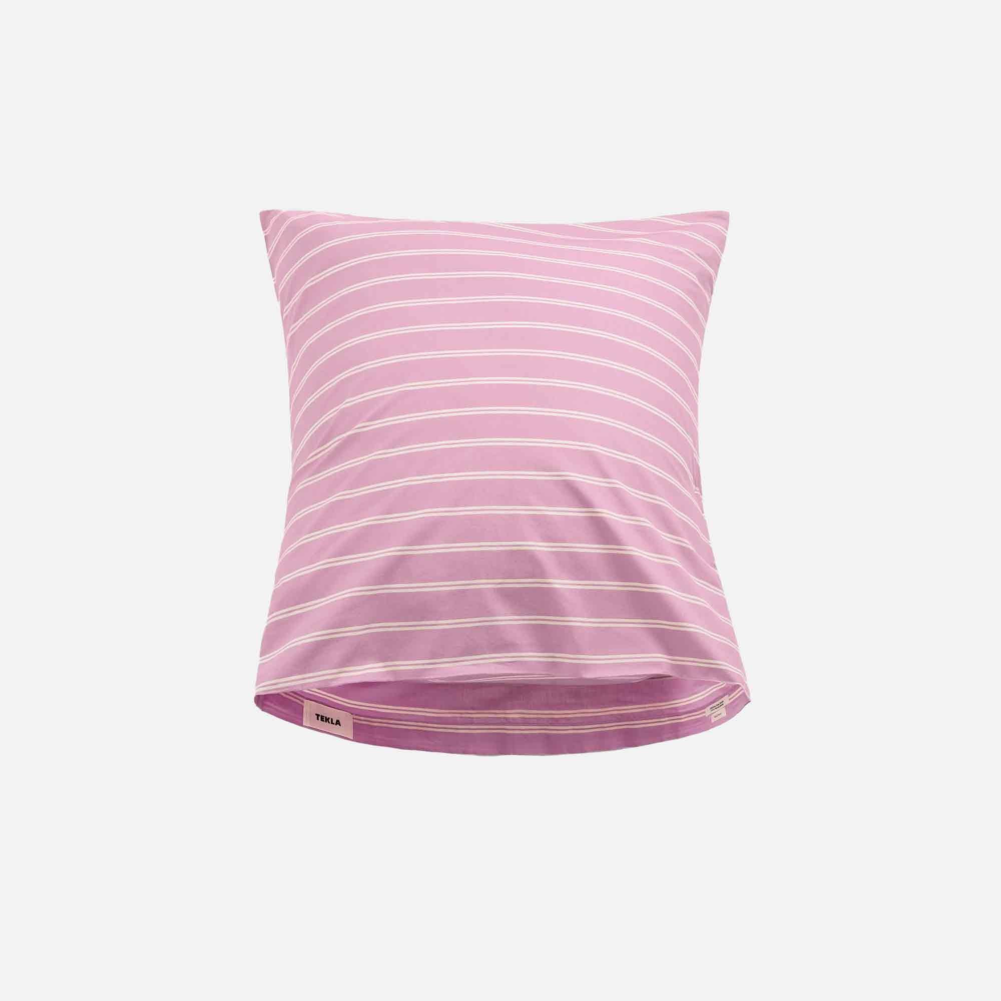 Percale Pillow Sham Mallow Pink Stripes - 60x63