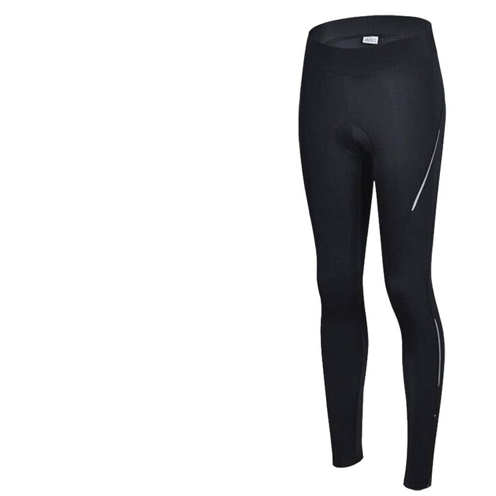 Cheji dam reflekterande sport cykelbyxor cykel cykel långa vadderade byxor - S