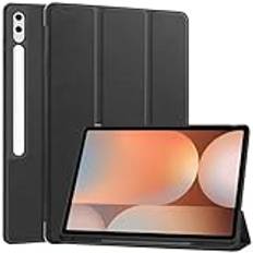 Kompatibel med Samsung Galaxy Tab S10 Ultra 14,7 tum 2024 SM-X920 surfplatta fodral ultratunt fodral, automatisk vakna sömn skyddsfodral för Galaxy Tab S10 Ultra 5G smart fodral med pennhållare