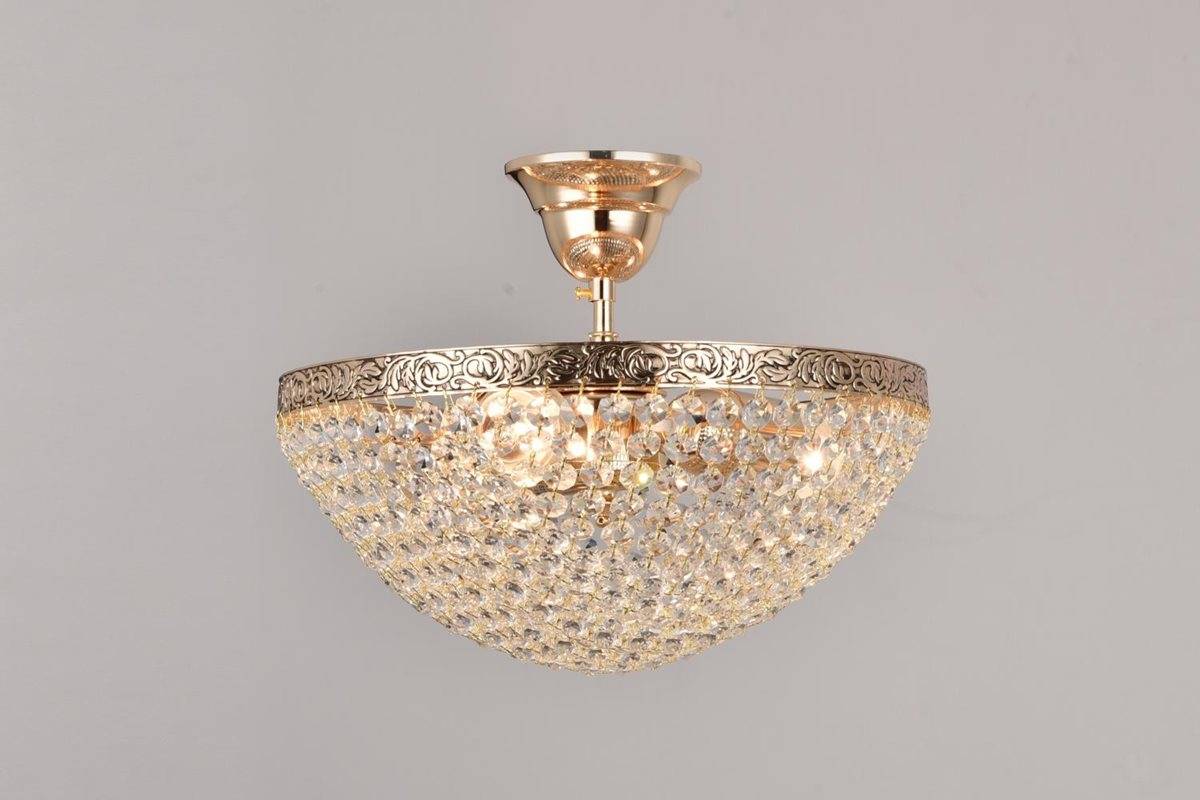 Norrsken Design Oscar Kristallplafond 30Cm, Fransk-Guld