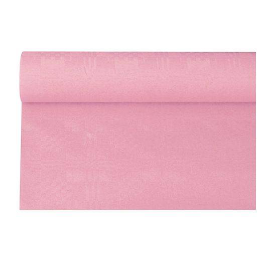 Bordsduk Damast Ljusrosa, damastpapper, 1,2x6m