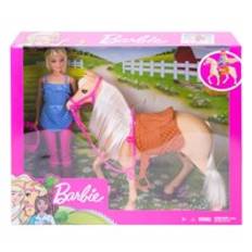 Barbie - Dukke og hest (Blonde)