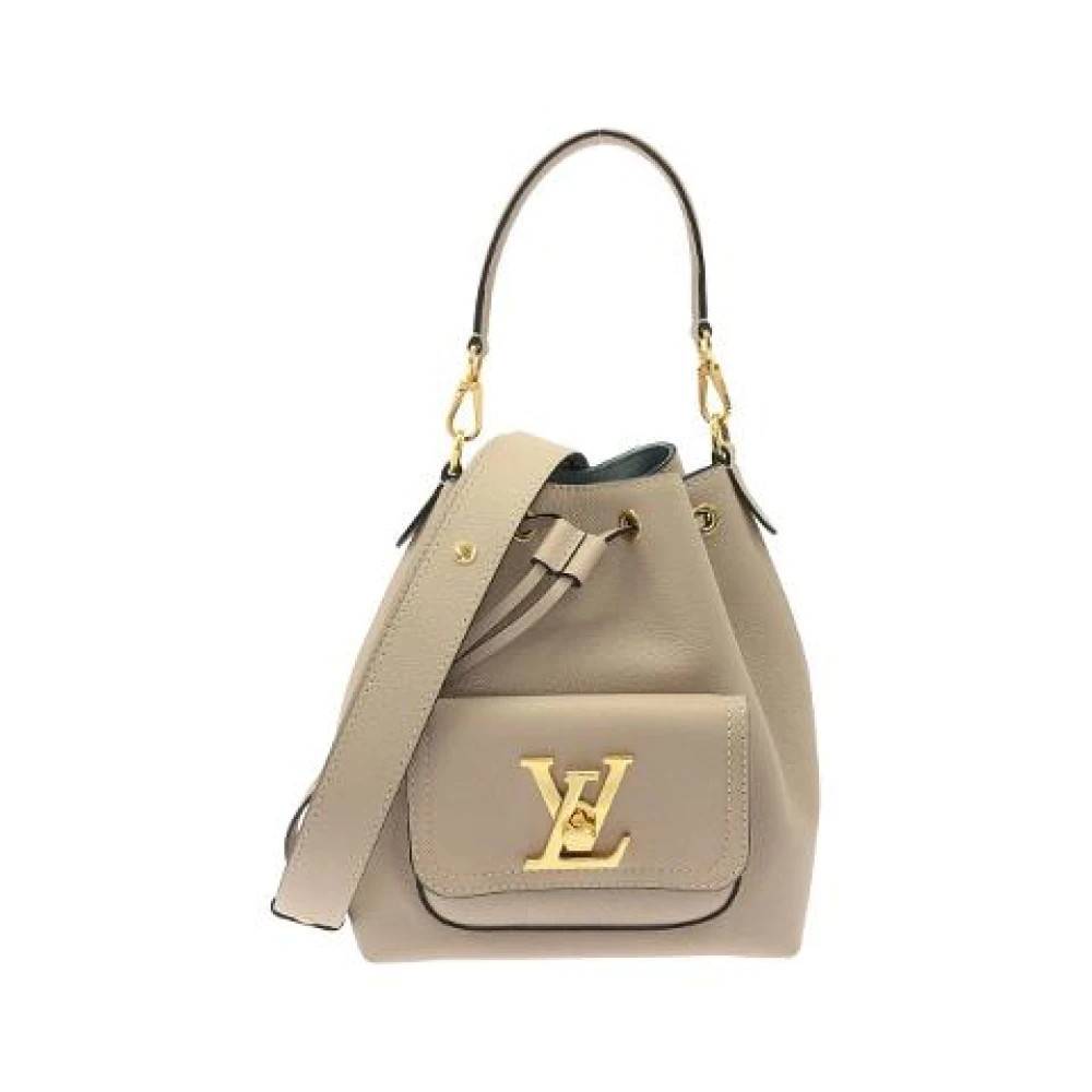 Louis Vuitton Vintage - Pre-owned Lockme Bucket Kalvskinns Axelremsväska Vintage - Dam - ONE Size - Läder