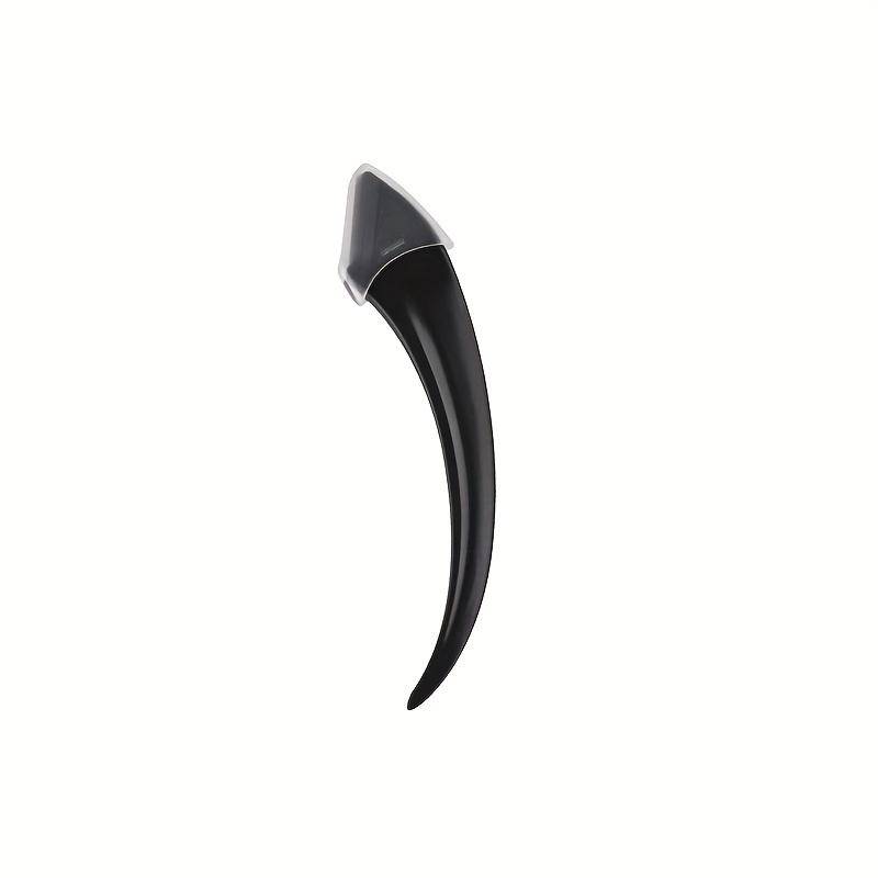 1Pc Black Safety Eyebrow Tweezers with Protective Cover Stainless Steel Ideal for Beginners and Professionals, Perfect for Eyebrow, Beard Grooming
