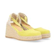 Castañer, Sko, Dame, Gul, 36 EU, Canvas Espadrille Kile Sandal