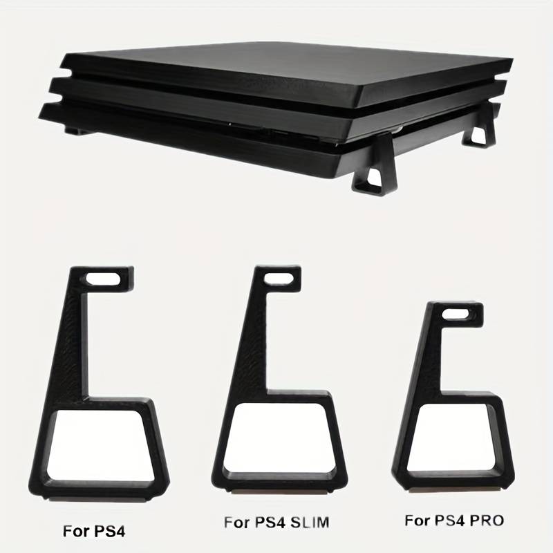 TEMU 4ps Horizontal Version Bracket For Ps4 Accessories Bracket Ultra-thin For Ps4 Slim/ps4 Horizontal Bracket Game Console Base Bracket