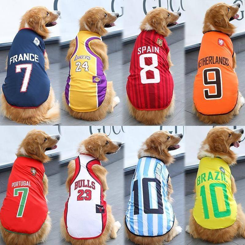 Vår och Sommar Hund Golden Retriever Hundkläder Kattkläder Husdjur Kattvästar VM Hundkläder mörkblå färg